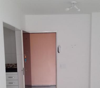 Sala de estar integrada com cozinha 